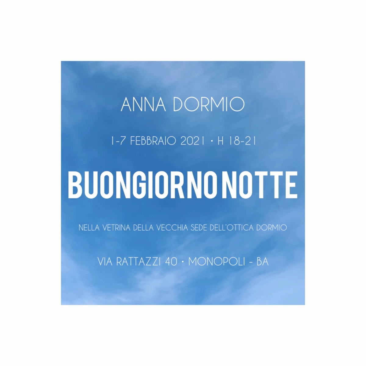 Anna Dormio - Buongiorno Notte